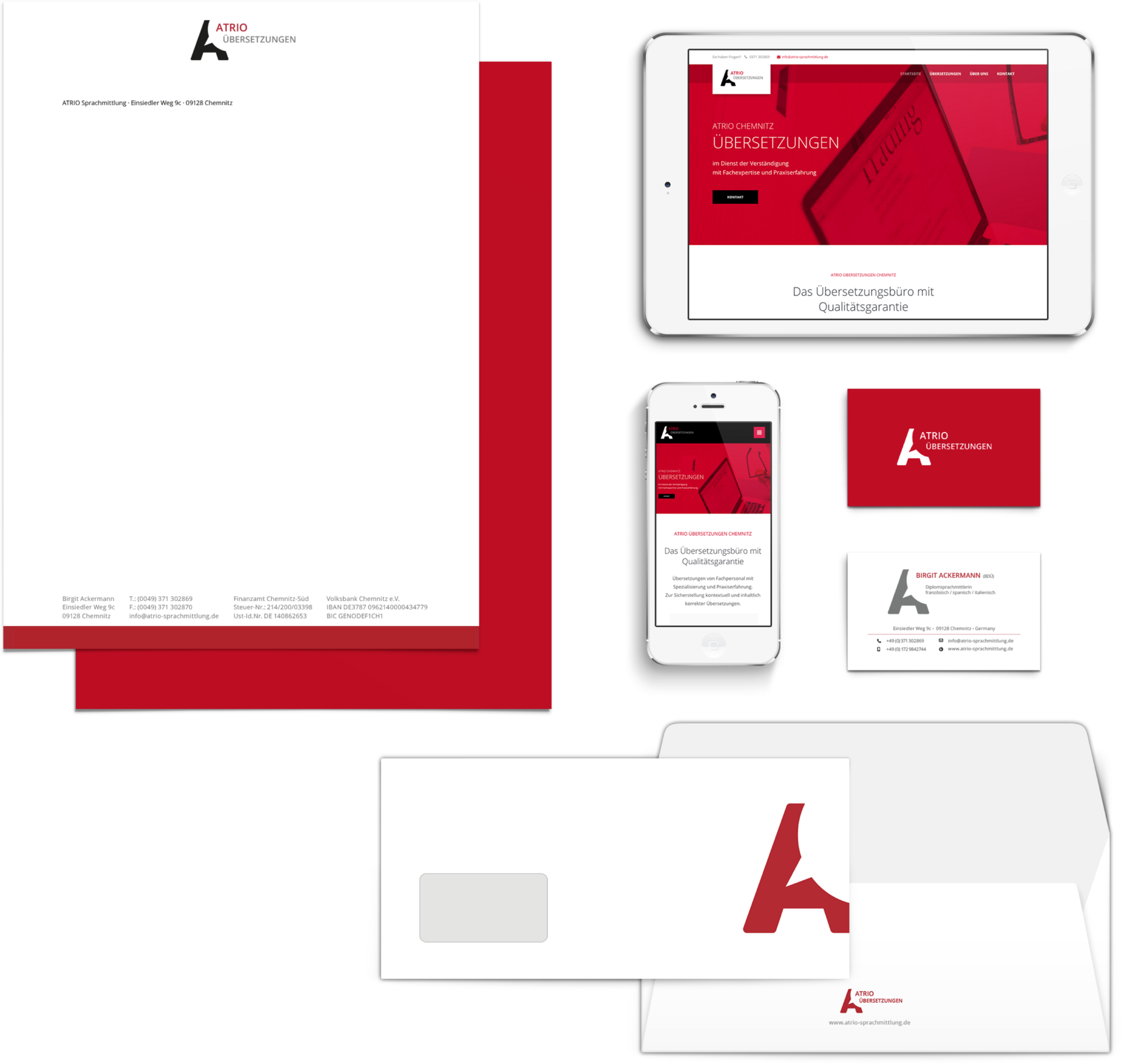 Atrio Markenbildung Corporate Design Webauftritt